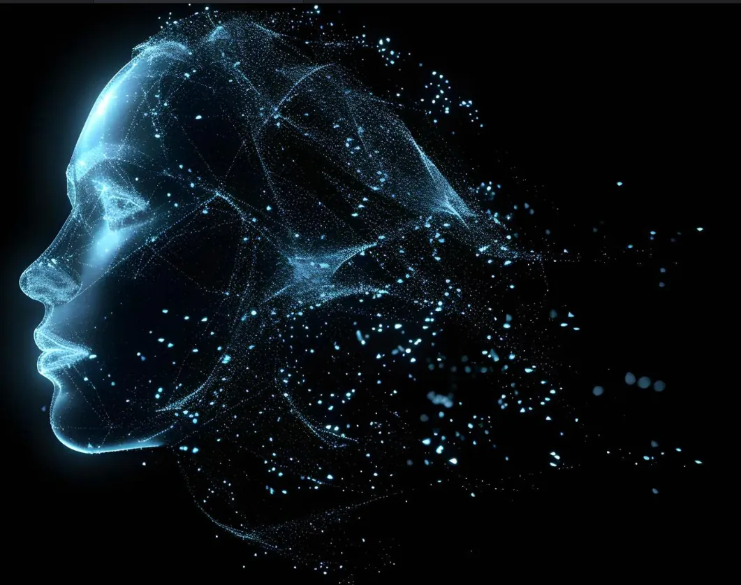 Cabeza holográfica IA — Nexo Progreso Núcleo neuronal